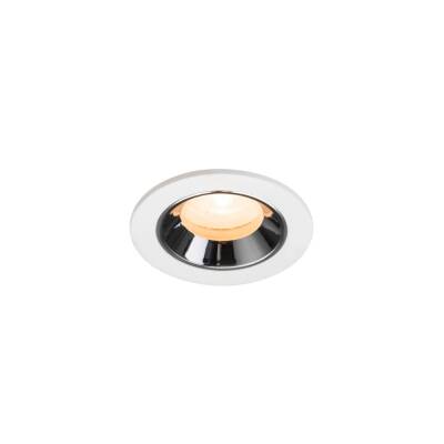 SLV NUMINOS® XS, Deckeneinbauleuchte weiß/chrom 2700 K 20°