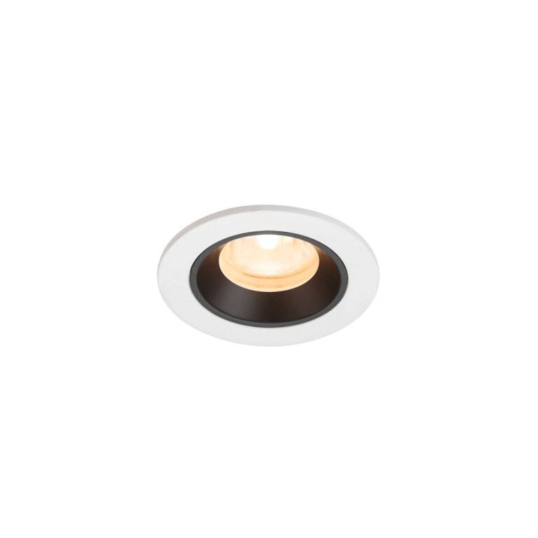 SLV NUMINOS® XS, Deckeneinbauleuchte weiß/schwarz 2700 K 40°