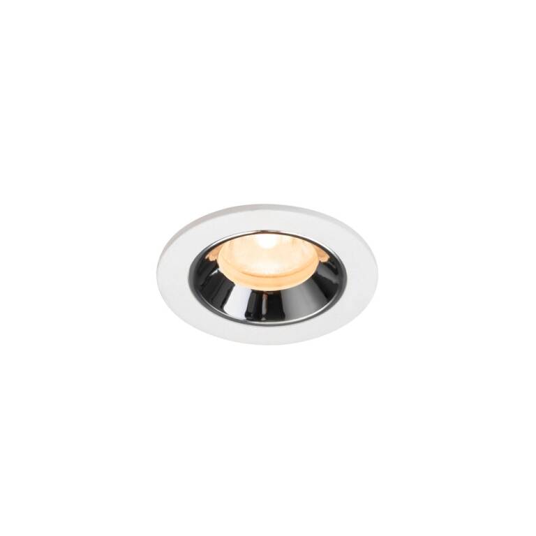 SLV NUMINOS® XS, Deckeneinbauleuchte weiß/chrom 2700 K 40°