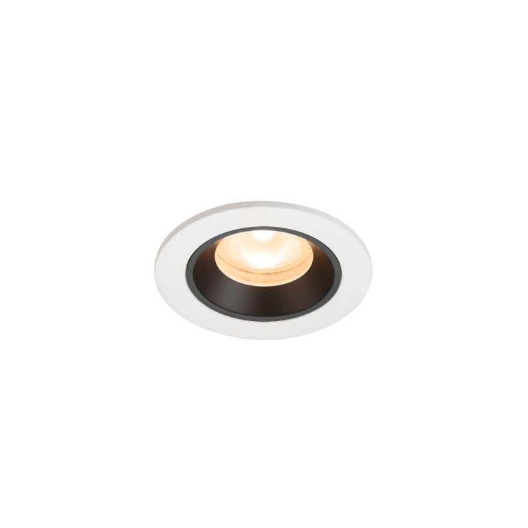 SLV NUMINOS® XS, Deckeneinbauleuchte weiß/schwarz 2700 K 55°