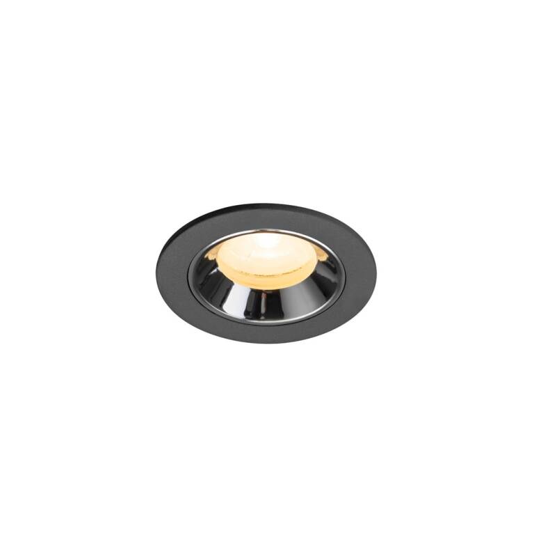 SLV NUMINOS® XS, Deckeneinbauleuchte schwarz/chrom 3000 K 20°