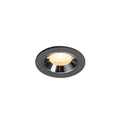 SLV NUMINOS® XS, Deckeneinbauleuchte schwarz/chrom 3000 K 20°