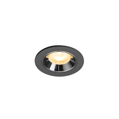 SLV NUMINOS® XS, Deckeneinbauleuchte schwarz/chrom 3000 K 55°