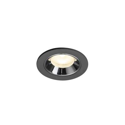 SLV NUMINOS® XS, Deckeneinbauleuchte schwarz/chrom 4000 K 55°