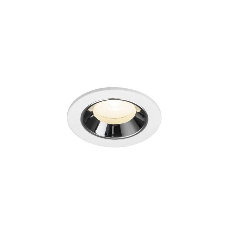 SLV NUMINOS® XS, Deckeneinbauleuchte weiß/chrom 4000 K 20°