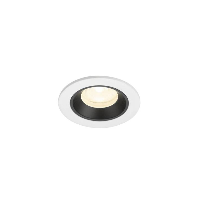 SLV NUMINOS® XS, Deckeneinbauleuchte weiß/schwarz 4000 K 40°