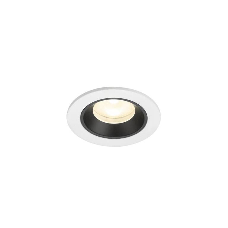 SLV NUMINOS® XS, Deckeneinbauleuchte weiß/schwarz 4000 K 55°