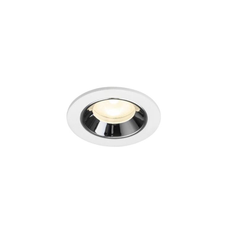 SLV NUMINOS® XS, Deckeneinbauleuchte weiß/chrom 4000 K 55°
