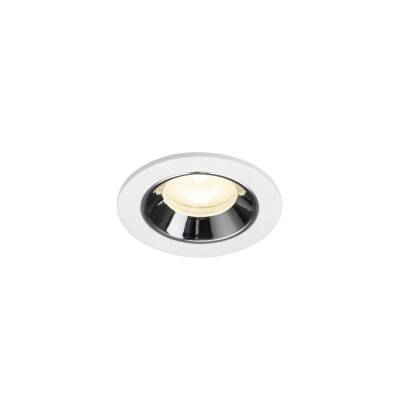 SLV NUMINOS® XS, Deckeneinbauleuchte weiß/chrom 4000 K 55°