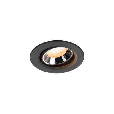 SLV NUMINOS® MOVE XS, Deckeneinbauleuchte schwarz/chrom 2700 K 40°
