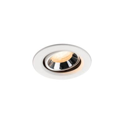 SLV NUMINOS® MOVE XS, Deckeneinbauleuchte weiß/chrom 2700 K 40°