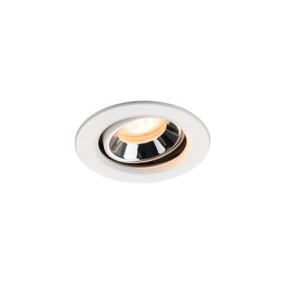 SLV NUMINOS® MOVE XS, Deckeneinbauleuchte weiß/chrom 2700 K 55°