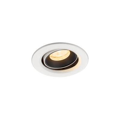 SLV NUMINOS® MOVE XS, Deckeneinbauleuchte weiß/schwarz 3000 K 20°
