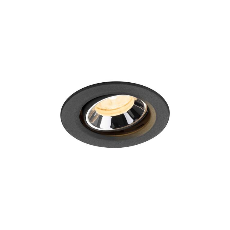 SLV NUMINOS® MOVE XS, Deckeneinbauleuchte schwarz/chrom 4000 K 20°