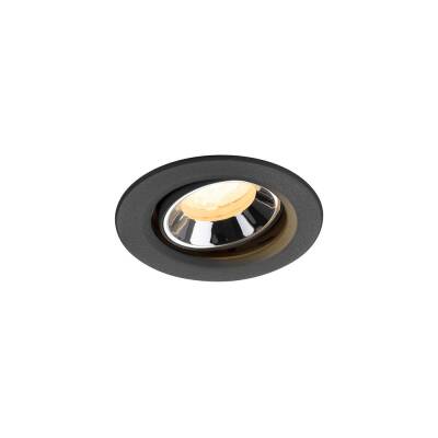 SLV NUMINOS® MOVE XS, Deckeneinbauleuchte schwarz/chrom 4000 K 40°