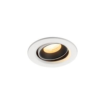 SLV NUMINOS® MOVE XS, Deckeneinbauleuchte weiß/schwarz 4000 K 40°