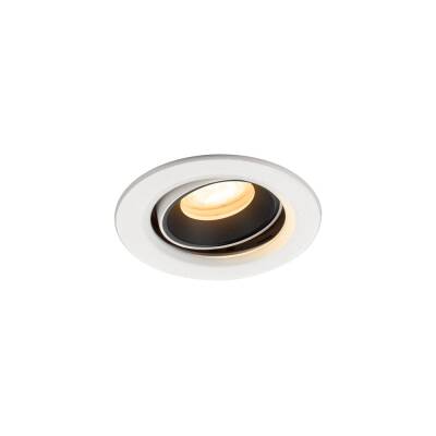 SLV NUMINOS® MOVE XS, Deckeneinbauleuchte weiß/schwarz 4000 K 55°