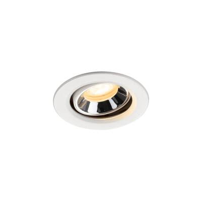 SLV NUMINOS® MOVE XS, Deckeneinbauleuchte weiß/chrom 4000 K 55°