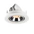 NUMINOS® GIMBLE S, Deckeneinbauleuchte weiß/chrom 2700 K 20°