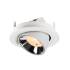 NUMINOS® GIMBLE S, Deckeneinbauleuchte weiß/chrom 2700 K 40°