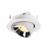 NUMINOS® GIMBLE S, Deckeneinbauleuchte weiß/chrom 3000 K 20°