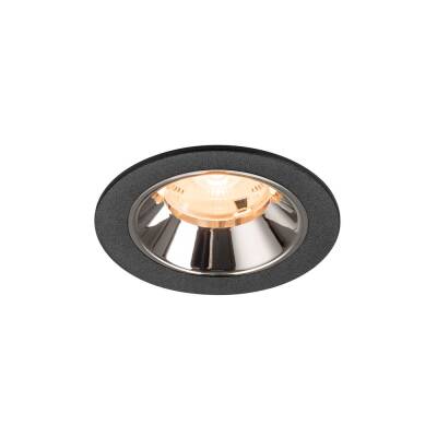 SLV NUMINOS® S, Deckeneinbauleuchte schwarz/chrom 2700 K 20°