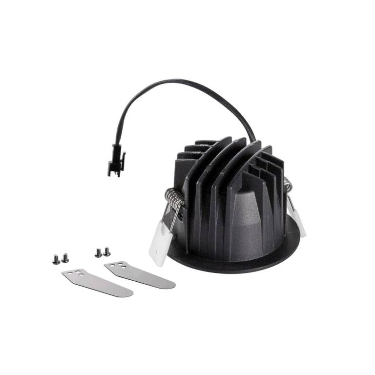 SLV NUMINOS® S, Deckeneinbauleuchte schwarz/chrom 2700 K 40°