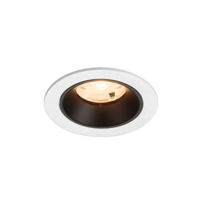 SLV NUMINOS® S, Deckeneinbauleuchte weiß/schwarz 2700 K 20°