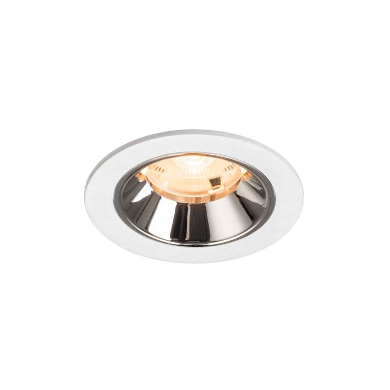 SLV NUMINOS® S, Deckeneinbauleuchte weiß/chrom 2700 K 20°