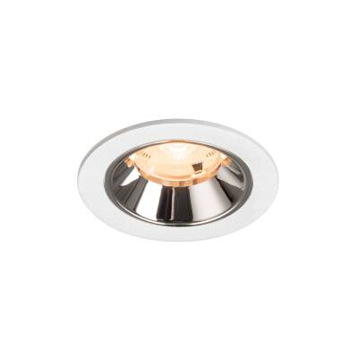 SLV NUMINOS® S, Deckeneinbauleuchte weiß/chrom 2700 K 20°