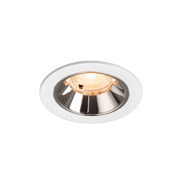 SLV NUMINOS® S, Deckeneinbauleuchte weiß/chrom 2700 K 40°