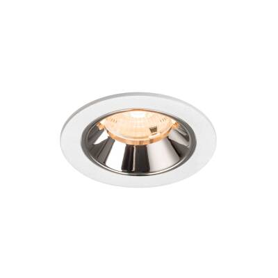 SLV NUMINOS® S, Deckeneinbauleuchte weiß/chrom 2700 K 55°