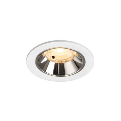 SLV NUMINOS® S, Deckeneinbauleuchte weiß/chrom 3000 K 40°