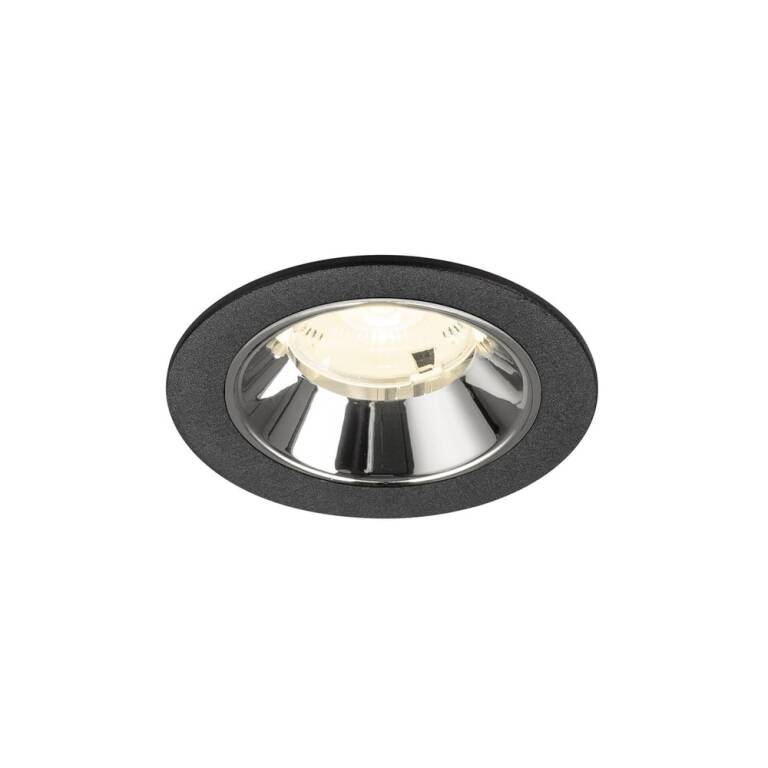 SLV NUMINOS® S, Deckeneinbauleuchte schwarz/chrom 4000 K 20°