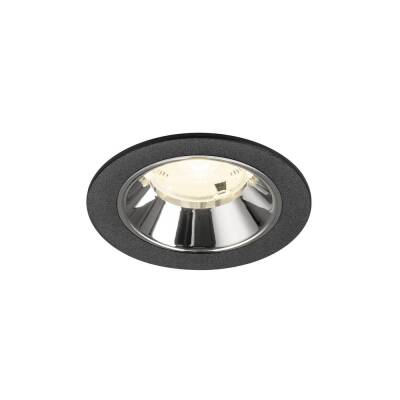 SLV NUMINOS® S, Deckeneinbauleuchte schwarz/chrom 4000 K 20°