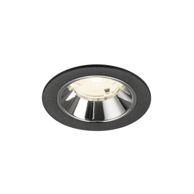 SLV NUMINOS® S, Deckeneinbauleuchte schwarz/chrom 4000 K 55°