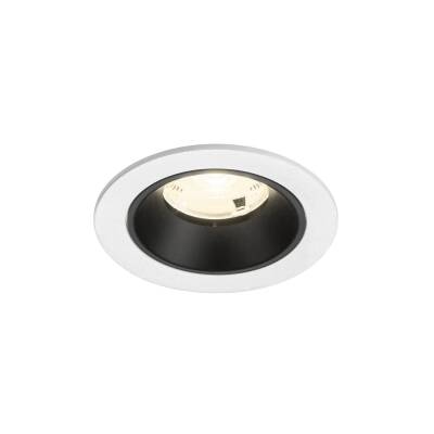 SLV NUMINOS® S, Deckeneinbauleuchte weiß/schwarz 4000 K 20°