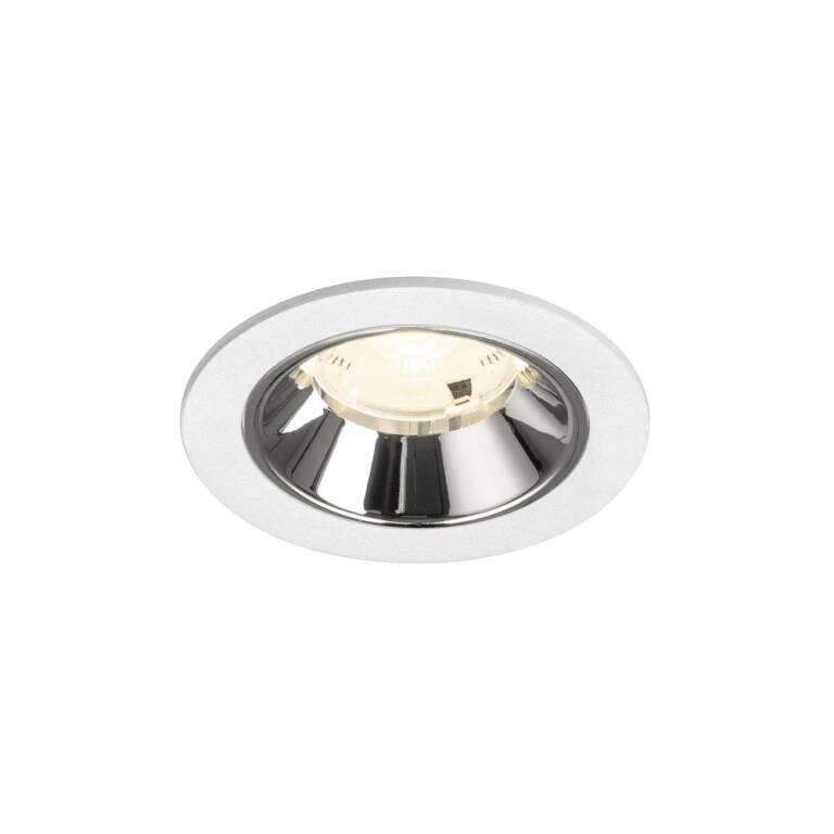 SLV NUMINOS® S, Deckeneinbauleuchte weiß/chrom 4000 K 20°