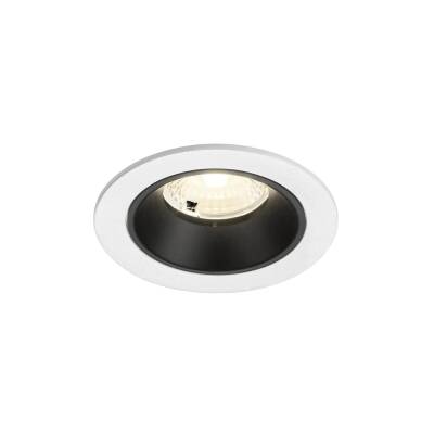 SLV NUMINOS® S, Deckeneinbauleuchte weiß/schwarz 4000 K 40°