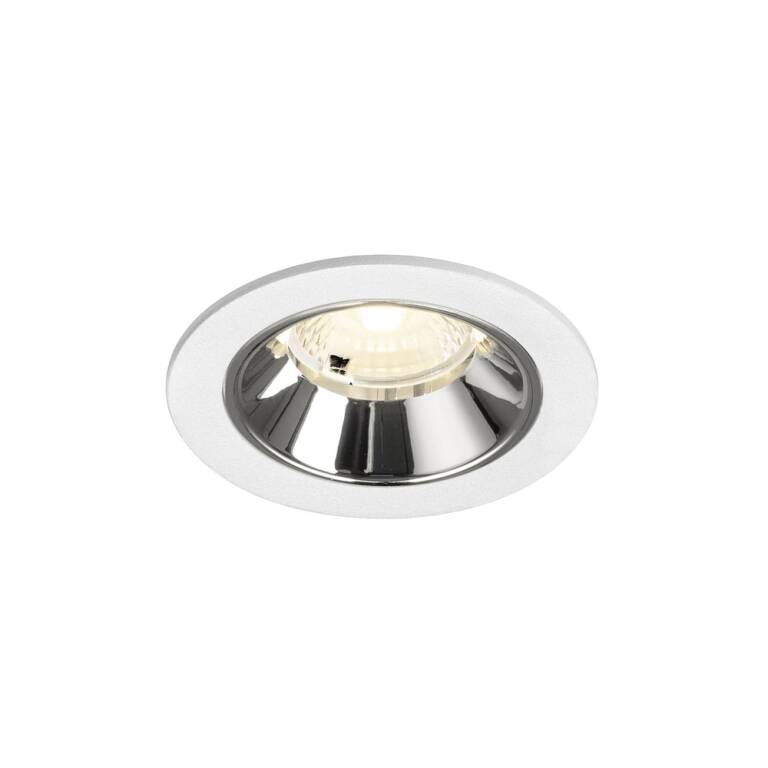 SLV NUMINOS® S, Deckeneinbauleuchte weiß/chrom 4000 K 40°