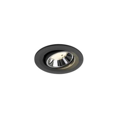 SLV NUMINOS® MOVE S, Deckeneinbauleuchte schwarz/chrom 4000 K 55°