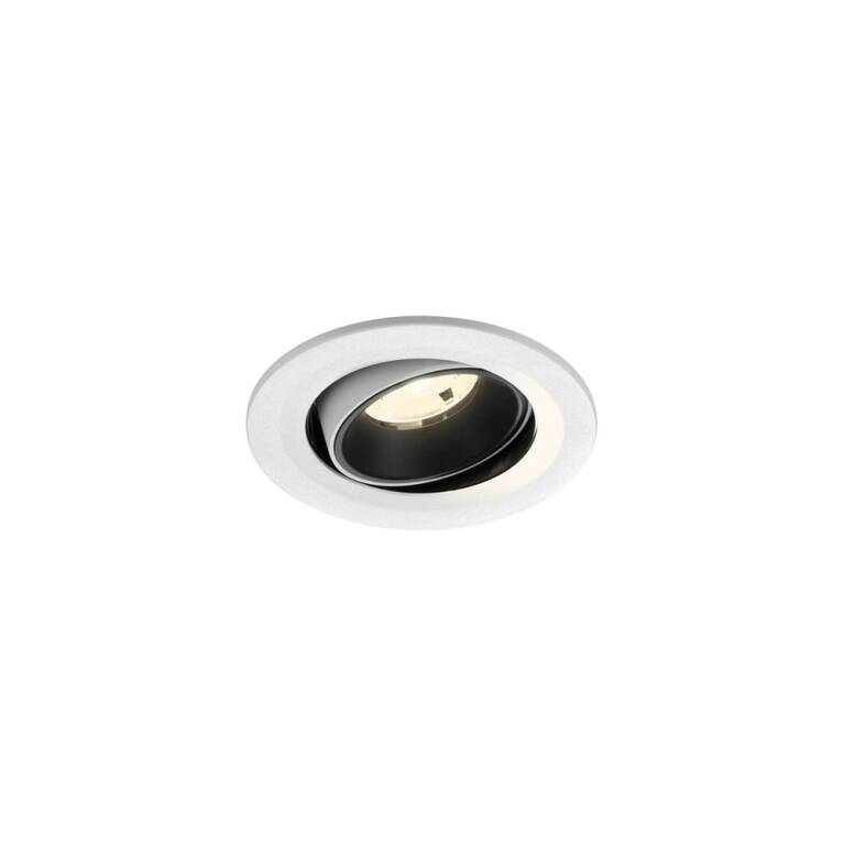 SLV NUMINOS® MOVE S, Deckeneinbauleuchte weiß/schwarz 4000 K 20°