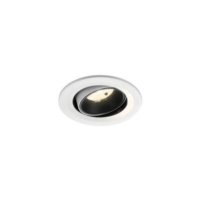 SLV NUMINOS® MOVE S, Deckeneinbauleuchte weiß/schwarz 4000 K 20°