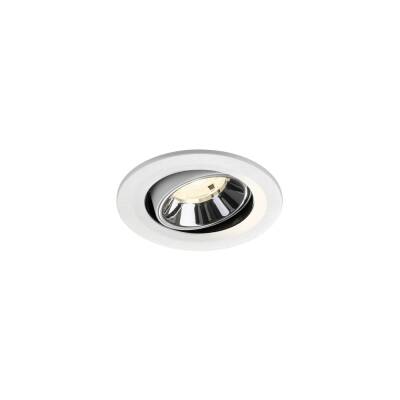 SLV NUMINOS® MOVE S, Deckeneinbauleuchte weiß/chrom 4000 K 20°