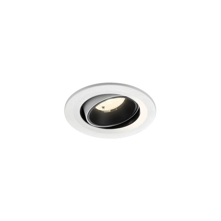 SLV NUMINOS® MOVE S, Deckeneinbauleuchte weiß/schwarz 4000 K 40°