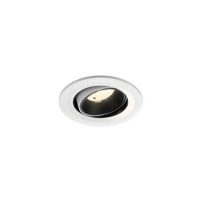 SLV NUMINOS® MOVE S, Deckeneinbauleuchte weiß/schwarz 4000 K 40°