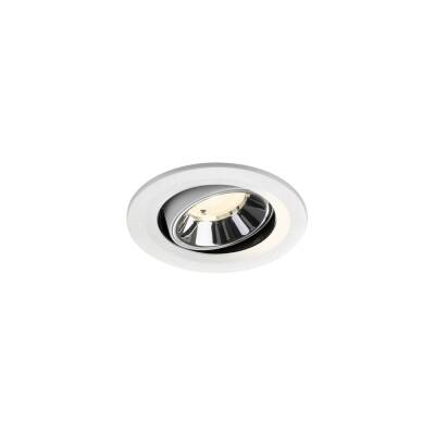 SLV NUMINOS® MOVE S, Deckeneinbauleuchte weiß/chrom 4000 K 40°