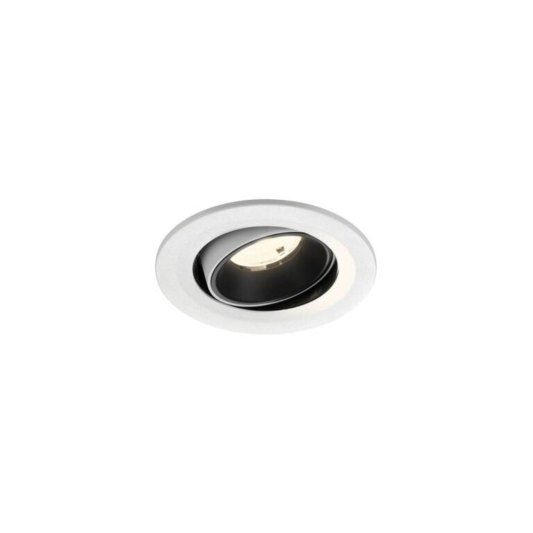 SLV NUMINOS® MOVE S, Deckeneinbauleuchte weiß/schwarz 4000 K 55°