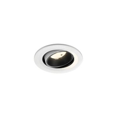 SLV NUMINOS® MOVE S, Deckeneinbauleuchte weiß/schwarz 4000 K 55°