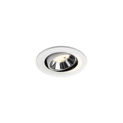 SLV NUMINOS® MOVE S, Deckeneinbauleuchte weiß/chrom 4000 K 55°